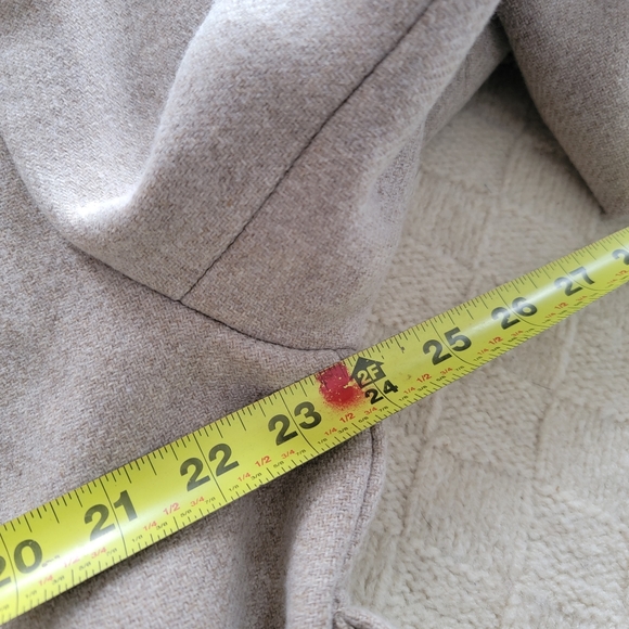 Madewell Copenhagen Belted Coat Insuluxe Cashmere Wool Blend size XXL Oatmeal - Picture 5 of 12